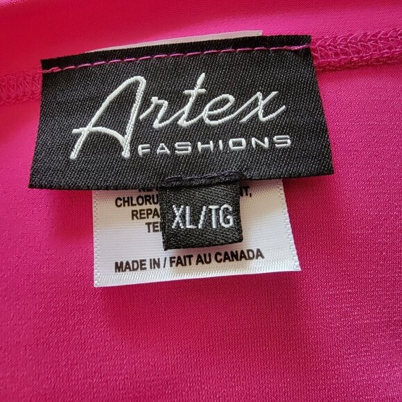 Artex Fashions Pink Tie Pullover Top Size XL NWOT - Picture 13 of 14